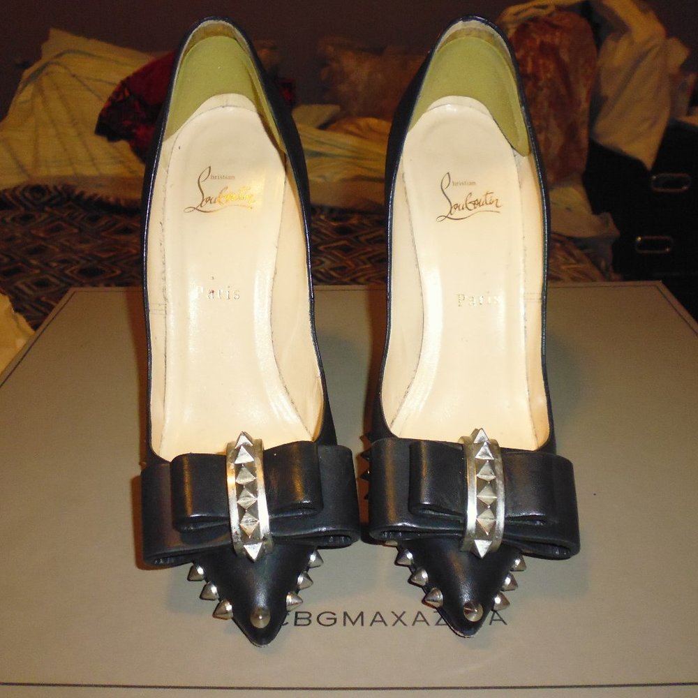 Christian louboutin lucifer bow heels